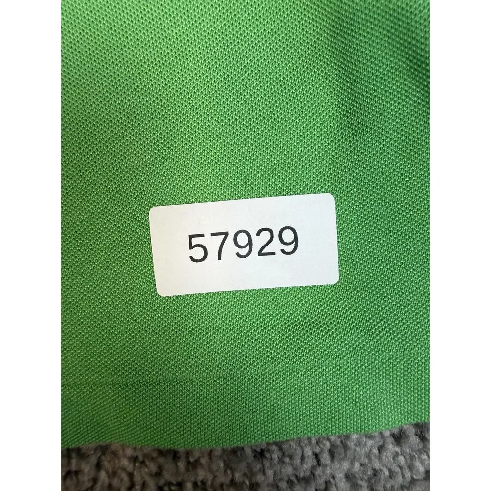 Ralph Lauren Polo Shirt Girls M Green Short Sleeve Collared Slim Stretch